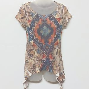 3 for $25- Gage Geometric Top, Size Small